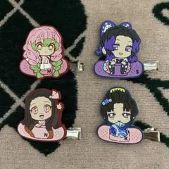 鬼滅の刃 前髪クリップ 4点セット【本日発送】