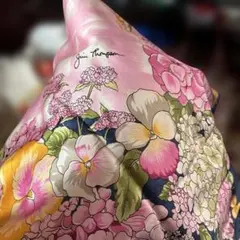 Jim Thompson 花柄シルクスカーフ