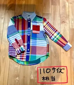 【Ralph Lauren】長袖ポロシャツ　チェック柄