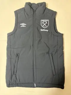 ウエストハム　Umbro ダウンベスト ブラック