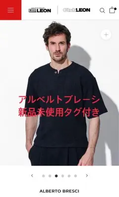 アルベドブレーシ ヘンリーネックTシャツ ホワイト 白 ABTS07 - メルカリ