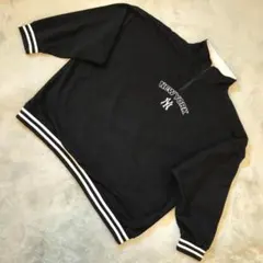 GENUINE MERCHANDISE ハーフジップスウェット 4L 刺繍ロゴ