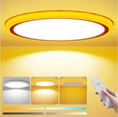 LEDシーリングライト 10畳~12畳対応45W 極薄型 間接光常夜灯