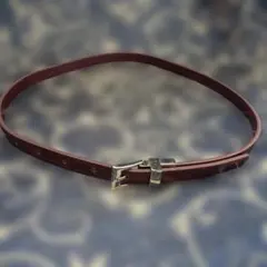 ダークブラウン レザー ベルト両面使えるタイプ￼