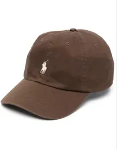 POLO ポロラルフローレン タグ付新品 キャップ ブラウン ホワイト