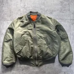 90s alpha USA製 reversible ma-1 jacket - メルカリ