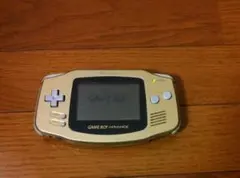 ジャンク品 GBA ゲームボーイアドバンス ゴールド 本体