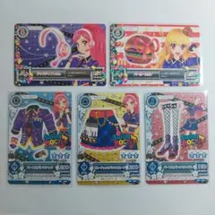 アイカツカード初期　マクドナルド　MCパープルパンクシャツコーデ　音城セイラ