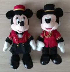 ミラコスタ　ミッキー・ミニー 　ぬいぐるみバッチ