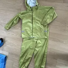 mont-bell ライトグリーン レインスーツ 上下セット130