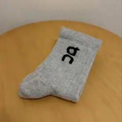 【新品未使用】On Logo Sock XS グレー ユニセックス
