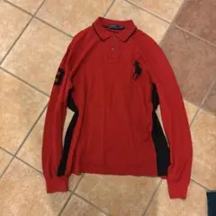Polo Ralph Lauren 赤 長袖ポロシャツ L