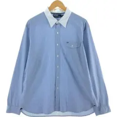 希少！90s Polo by Ralph Lauren ストライプ長袖シャツ