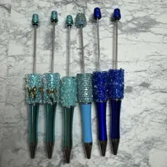 キラキラ カスタムボールペン 6本セット