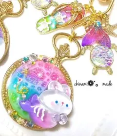 レジンキーホルダー うさぎょ