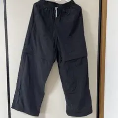 GU ジーユー　GIRLSテックコンバーチブルパンツ160cm ティーン　黒
