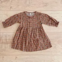 サマンサモスモスラーゴム 花柄前開きワンピースMサイズ