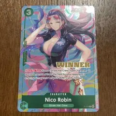 ワンピースカード ニコ・ロビン WINNER 英語版 ヒロインズウィナー