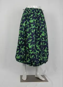 CLOCHE クロッシェ　バルーンスカート ロング　フレア　Aライン　グリーン