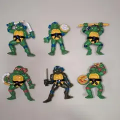 ミュータント・タートルズ フィギュア 6体セット レトロ