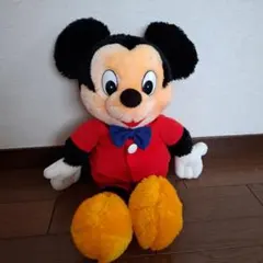 サンアンドスターミッキーマウス ぬいぐるみ 日本製昭和レトロ当時物のサムネイル