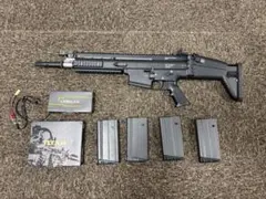 東京マルイ次世代スカー　(未使用マガジン含め)8本付き 動作確認済み 東京マルイ、次世代「スカーH ブラック」再販！ 分解の手間なくバレル