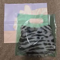 【未開封】メリーチョコレート もふにゃふポーチ（サバトラ）チョコ中身入り