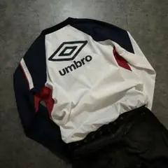 00s UMBRO logo tech long tee/Y2K cyber紺白