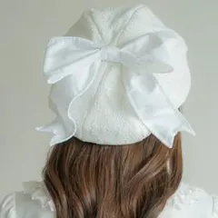 しまむら 眞白ありす レースベレー帽　白 ホワイトのサムネイル