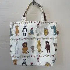 ハンドメイド トートバッグ 動物柄