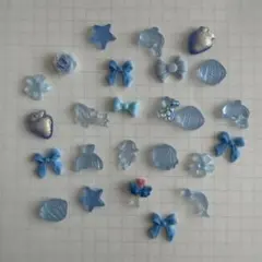 【ラスト1点】ネイルパーツ　水色　ブルー