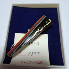 銀七宝　ブローチ　シルバー