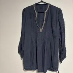 約8万 F【120%lino】リネン カーキ イタリア製 ゆったり 入手困難