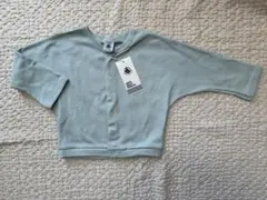 PETIT BATEAU ミントグリーン カーディガン 24M/36M