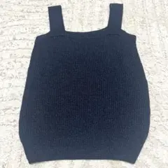 Spick & Span ノースリーブ ニット ネイビーのサムネイル