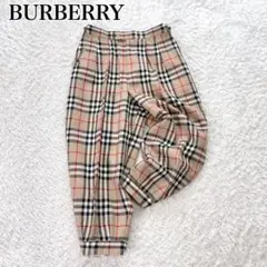 BURBERRY バーバリー ノバチェック クロップドバルーンパンツ