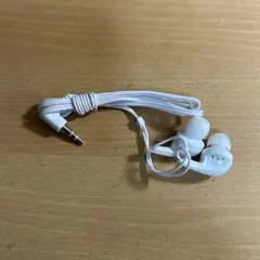 ホワイト 有線イヤホン 3.5mmジャック