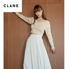 【新品未使用】CLANE クラネ V NECK SHORT KNIT TOPS