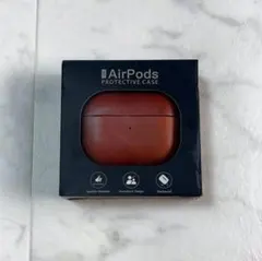 AirPods用ケース レザー ブラウン