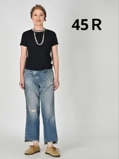 ★45Ｒ★スーピマ天竺45チビTシャツ　インディゴのサムネイル