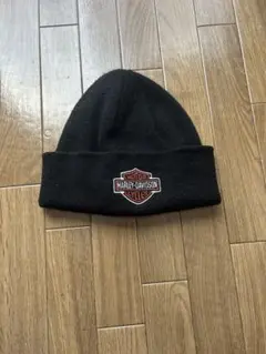 Harley-Davidson ブラック ニット帽 90’s~00’s 値下げ可