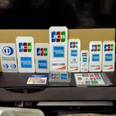 JCB、AMEX、ダイナース 加盟店用ステッカー、スタンド 11点セット