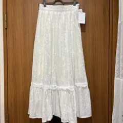 フレアスカート ホワイト M〜L対応