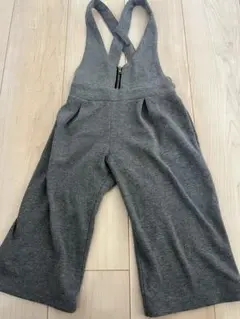 グレー スウェット オーバーオール