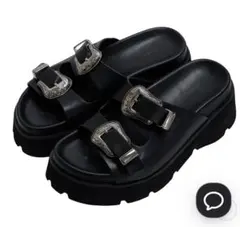 美品Ameri MEDI WESTERN BUCKLE SANDALSのサムネイル
