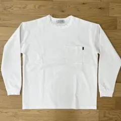 アーバンリサーチソニーレーベル　ポンチポケット付ロングスリーブTシャツ　ホワイト