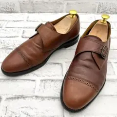 スタンデューク ローファー ストレートチップ シングルモンク レザー 25.5