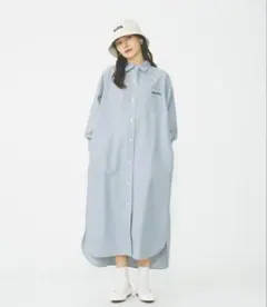 FRED PERRY フレッドペリー オックスフォードシャツワンピース 半袖