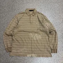 【300円オークション】00s NAUTICA 長袖 ポロシャツ ボーダーのサムネイル