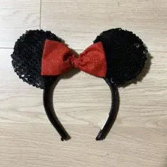 ディズニーカチューシャ ミニーちゃん スパンコール　アナハイム